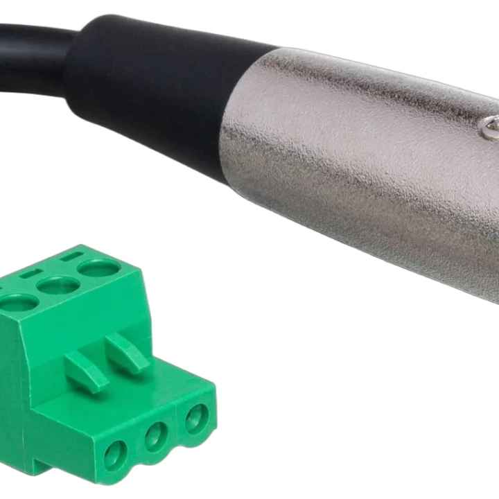 Hosa PHX-206F-BULK low-voltage adapter cable with XLR female connector and PHX3F termination