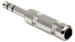 Hosa PLG-025S 1/4 inch TRS connector with gold-plated contacts and durable construction