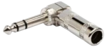 Hosa PRG-370S right-angle 1/4 inch TRS connector with gold-plated contacts and durable construction