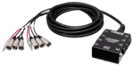 Hosa SH-6X2-20 Pro-Conex Little Bro' sub snake cable with six XLR sends connectors detail view
