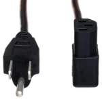 Hosa PWC-141 power cord IEC C13 connector close-up detail showing connection interface