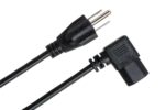 Hosa PWC-148 8-foot power cord IEC C13 to NEMA 5-15P connector close-up detail