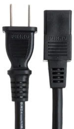 Hosa PWC-178 8-foot power cord connected to professional audio equipment in studio setup