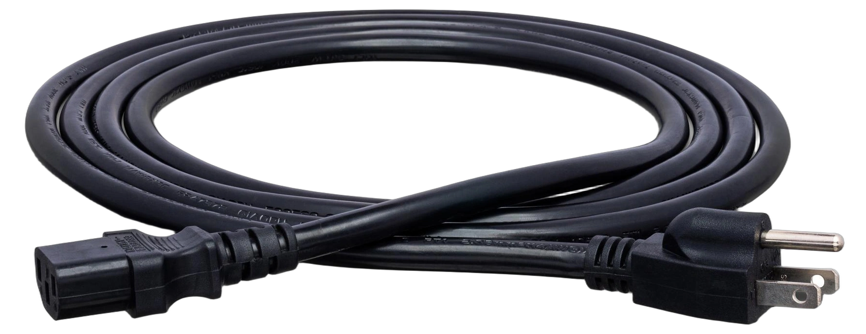 Hosa PWC-403 Power Cord IEC C13 NEMA 5-15P Hosa PWC-403 power cord with IEC C13 connector and NEMA 5-15P plug, 3-foot length