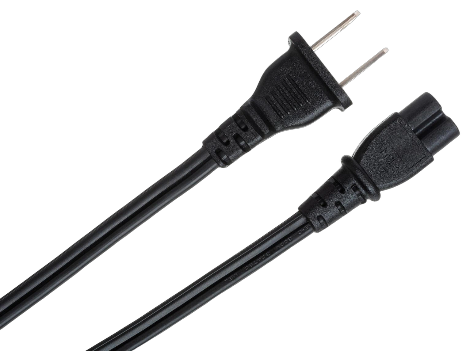 Hosa PWP-426 Power Cord IEC C7 NEMA 1-15P 8ft Hosa PWP-426 power cord with IEC C7 connector and NEMA 1-15P plug, 8-foot length