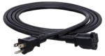 Hosa PWX-403 three-foot power extension cord with NEMA 5-15R to NEMA 5-15P connectors