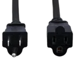Hosa PWX-408 8-foot power extension cord NEMA 5-15R connector with strain relief