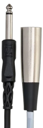 Hosa PXM-110 unbalanced interconnect cable with 1/4 inch TS to XLR male connectors