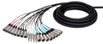 Hosa SH-16X4-25 professional stage box snake with 16 XLR send connectors and 25-foot cable