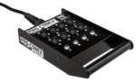 Hosa SH-8X4-25 stage box snake showing XLR connector panel detail with eight send outputs