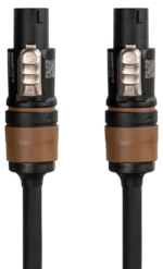 Hosa SKJ-200 professional speaker cable spool with black jacket and connectors