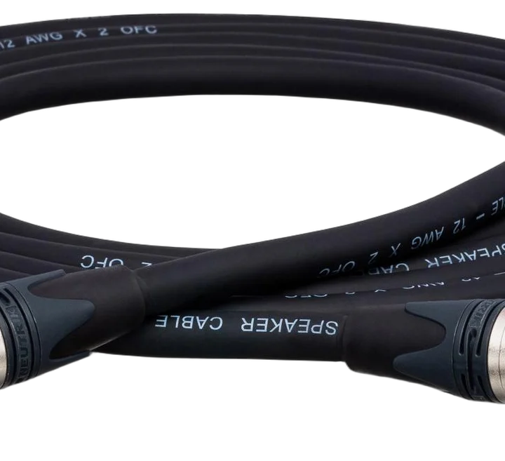 Hosa SKJ-275 Edge speaker cable with Neutrik 1/4 inch TS connectors, 75 foot length