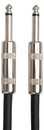 Hosa SKJ-600 speaker cable with black jacket coiled on professional audio equipment setup