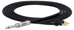 Hosa SKJ-610 speaker cable with 1/4 inch TS connectors, 10 foot length, secondary angle view