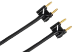 Hosa SKJ-610 speaker cable with 1/4 inch TS connectors, 10 foot length, side profile view