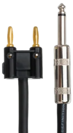 Hosa SKJ-620 speaker cable 1/4 inch TS connector close-up detail showing quality construction
