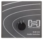 Hosa SLW-333 audio switcher with three 1/4 inch TRS output jacks and selector switch