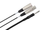 Hosa SRC-204 insert cable showing 1/4 inch TRS and XLR connectors in detail