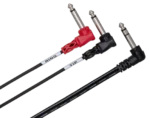 Hosa STP-201 insert cable showing TRS to dual TS 1/4 inch connectors in detail