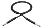 Hosa TTS-102 balanced interconnect cable with TT to TRS connectors, 2-foot length
