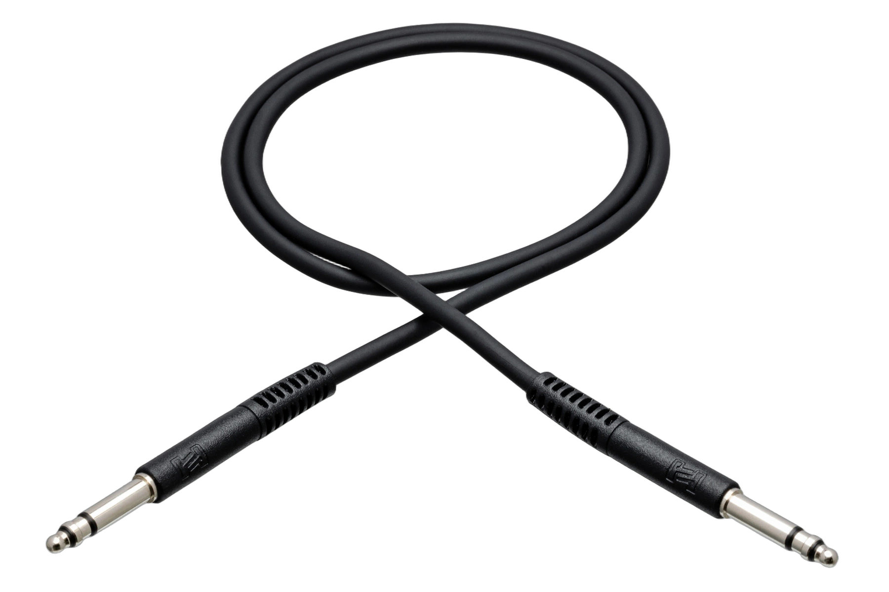 Hosa TTS-102 Balanced Interconnect Cable Front View Hosa TTS-102 balanced interconnect cable with TT to TRS connectors, 2-foot length