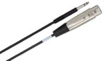 Hosa TTX-103F balanced interconnect cable showing XLR female connector and TRS jack detail
