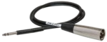 Hosa TTX-103M balanced interconnect cable with TT TRS to XLR male connectors, 3-foot length