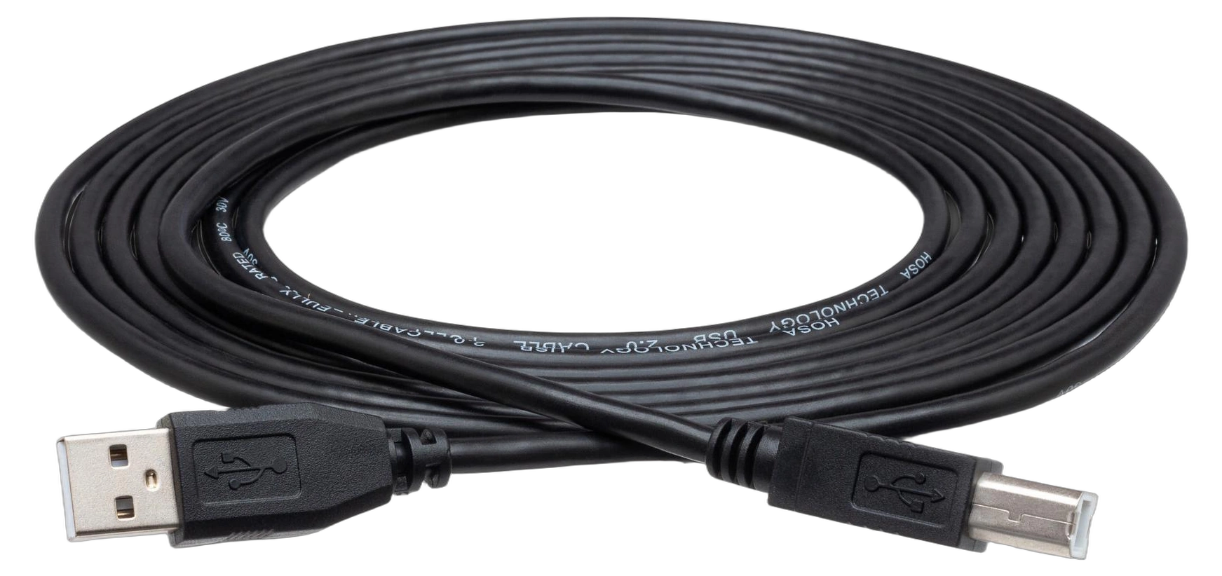 Hosa USB-205AB High Speed USB Cable Type A to Type B Hosa USB-205AB high speed USB cable with Type A and Type B connectors, 5 feet length