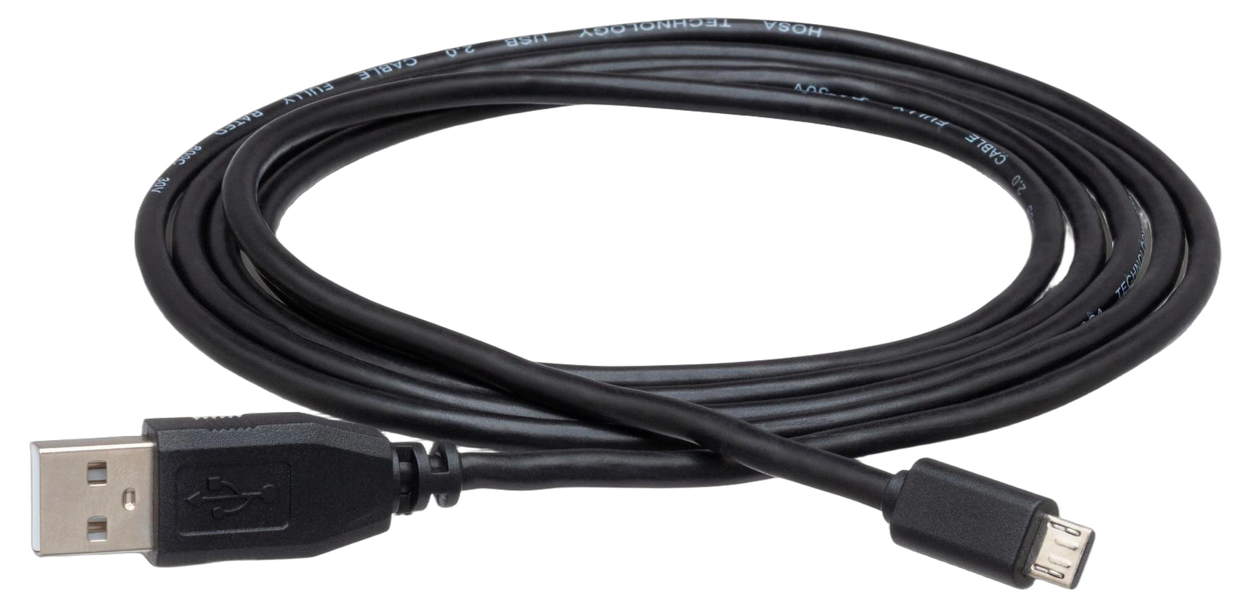Hosa USB-206AC High Speed USB Cable Type A to Micro-B Hosa USB-206AC high speed USB cable with Type A and Micro-B connectors, 6 feet length