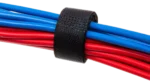 Hosa WTI-148G black hook and loop cable organizer with center-pass gap design
