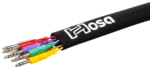 Hosa WTI-375 neoprene cable wrap showing flexible protective material and adhesive backing detail