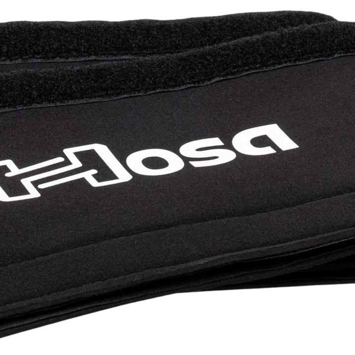 Hosa WTI-375 neoprene cable wrap rolled display showing black protective material