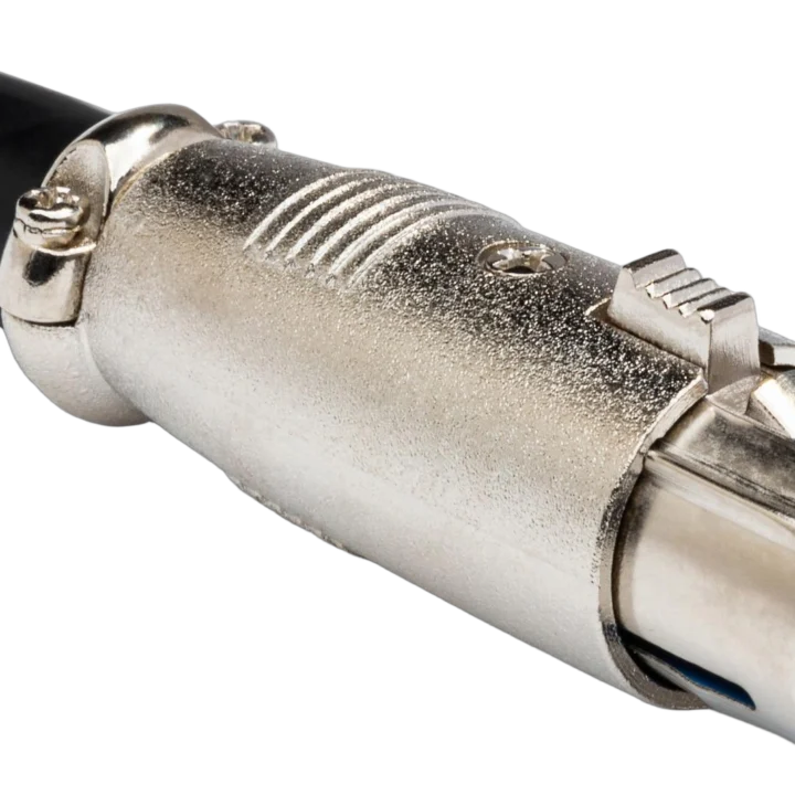 Hosa XLF-025 XLR female connector with gold-plated contacts and black housing