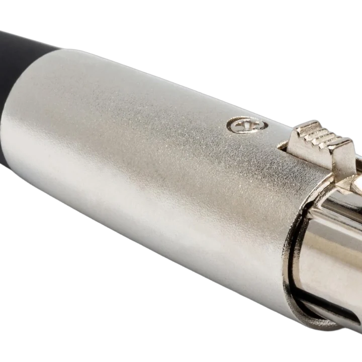 Hosa XLF-035 XLR female connector with gold-plated contacts and black housing