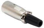 Hosa XLM-025 XLR male connector with gold-plated contacts and durable metal housing