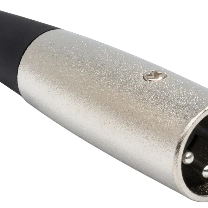 Hosa XLM-035 XLR male connector with gold-plated pins and black housing