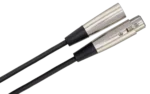 Hosa XLR-120 balanced interconnect cable XLR connectors close-up detail view