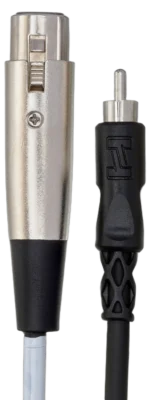 Hosa XRF-103 unbalanced interconnect cable with XLR female and RCA connectors, 3-foot length