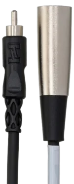 Hosa XRM-103 unbalanced interconnect cable with RCA and XLR male connectors, 3-foot length
