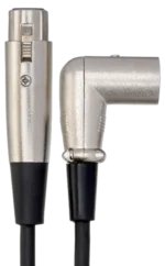 Hosa XRR-110 balanced XLR interconnect cable with right-angle connector and 10-foot length