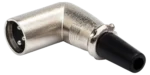 Hosa XRR-318M right-angle XLR male connector with gold-plated contacts and durable housing