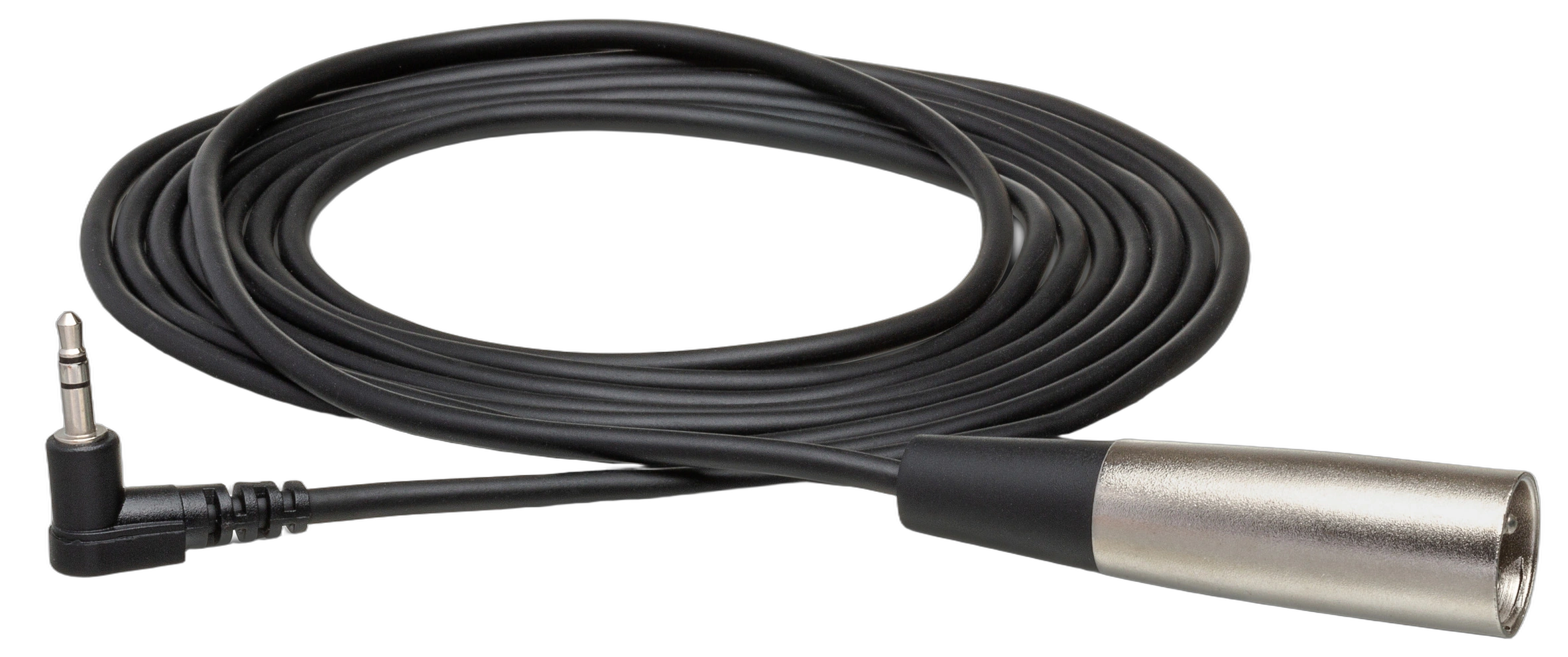 Hosa XVM-101M Camcorder Microphone Cable XLR Hosa XVM-101M camcorder microphone cable with right-angle 3.5mm TRS connector and XLR male end