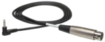 Hosa XVM-305F camcorder microphone cable with XLR female connector and right-angle 3.5mm TS jack