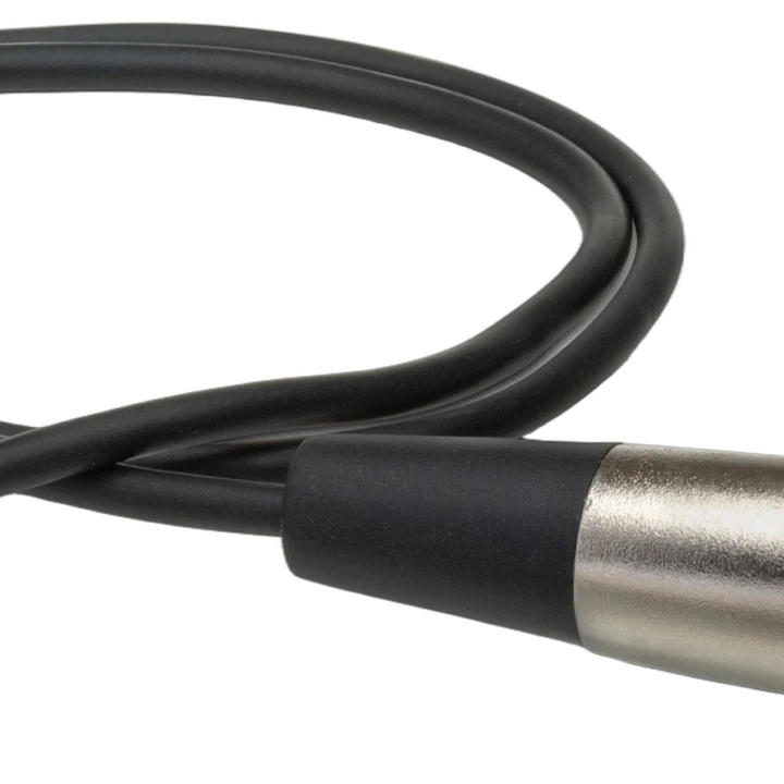 Hosa XVS-102F camcorder microphone cable with XLR female connector and right-angle 3.5mm TRS jack