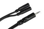 Hosa YMM-232 Y cable showing 3.5mm TRS connectors and dual split configuration