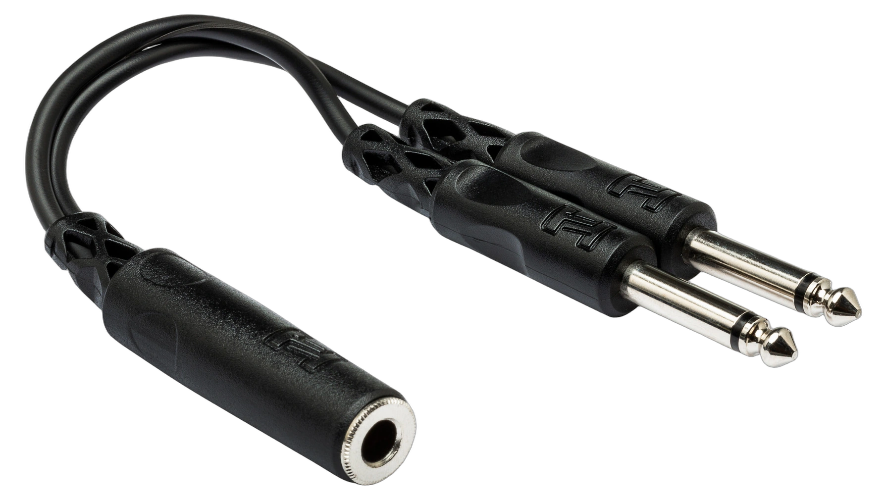 Hosa YPP-106 Y Cable 1/4 Inch TSF to Dual TS Hosa YPP-106 Y cable with 1/4 inch TSF connector splitting to dual 1/4 inch TS connectors